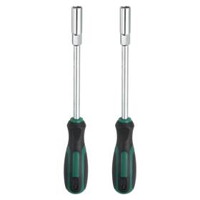 Uxcell 664694302972 2pcs Metric Nut Driver 10mm Bit Socket Screwdriver Green/blcak