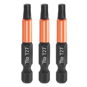 Uxcell 672668234747 3pcs T27 Torx Head Screwdriver Bit 2 Inch Long 1/4 Hex Shank Magnetic Screw Driver