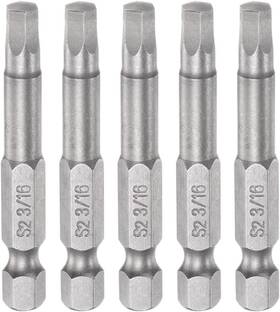 Uxcell 672668355763 5pcs Hex Screwdriver Bits 3/16 Inch 50mm 1/4 Steel Magnetic Power Drill Bit