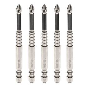 Uxcell 672668953068 5pcs Anti Slip Magnetic Phillips Screwdriver Bit Ph2 1/4 Inch Hex Shank 3.5 Long Uxcell 672668953068 5pcs Anti Slip Magnetic Phillips Screwdriver Bit Ph2 1/4 Inch Hex Shank 3.5 Long
