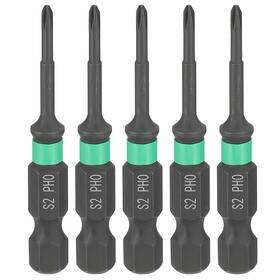 Uxcell 676766829676 5pcs Ph0 Impact Phillips Screwdriver Bits 1/4 Inch Hex Shank 2 Length 0.1 Rod