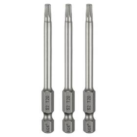 Uxcell 678202390443 3pcs T20 Torx Head Screwdriver Bit 1/4 Inch Hex Shank 3 Long Magnetic No Hole Tip