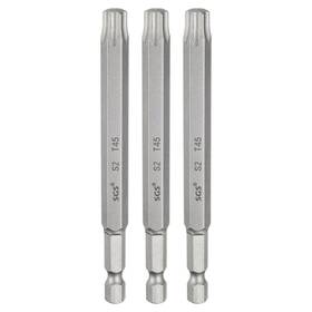 Uxcell 678202391167 3pcs T45 Torx Head Screwdriver Bit 1/4 Inch Hex Shank 4 Long Magnetic No Hole Tip Uxcell 678202391167 3pcs T45 Torx Head Screwdriver Bit 1/4 Inch Hex Shank 4 Long Magnetic No Hole Tip