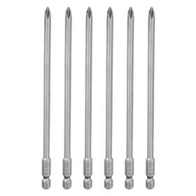 Uxcell 679134574680 6pcs Magnetic Phillips Screwdriver Bit Ph1 1/4 Inch Hex Shank 150mm Long 5mm Rod