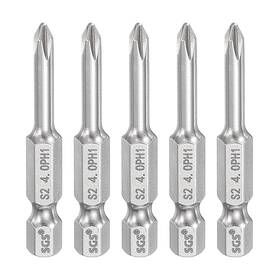 Uxcell 679134894580 5pcs Ph1 Phillips Screwdrivers Bits 1/4 Inch Hex Shank 2 Long 0.16 Rod Magnetic