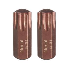 Uxcell 683867230461 2pcs T55 Torx Screwdriver Bit With 10mm Hex Shank 30mm Length S2 Steel