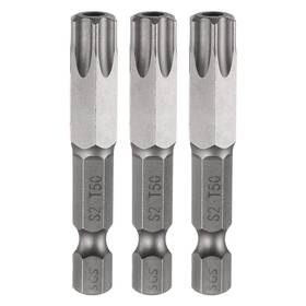 Tt50 Uxcell 683867329431 3pcs Torx Head Screwdriver Bit 2 Inch Long 1/4 Hex Shank Magnetic Screw Driver