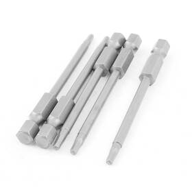 Uxcell 712662393979 5pcs 1/4 Inch Hex Shank 2.5mm Hexagon Head Magnetic Screwdriver Bits 75mm Length