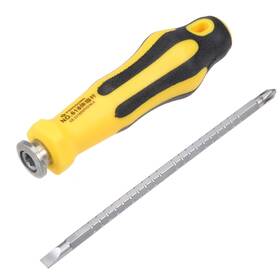 Uxcell 714998052025 2 In 1 Adjustable-length Screwdriver #2 Ph2 Phillips 6.3mm Slotted Driver