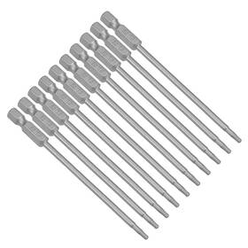 Uxcell 714998358509 10pcs 1/4 Inch Hex Shank T9 Magnetic Security Torx Screwdriver Bits 3.94
