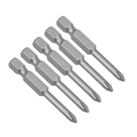 4ph1 Uxcell 714998971975 5pcs 1/4-inch Hex Shank 50mm Length Magnetic S2 Screwdriver Bits