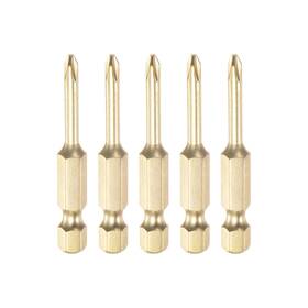 Uxcell 734301589444 5pcs Ph0 Phillips Head Screwdriver Drill 2 Inch Length 0.12 Dia 1/4 Hex Shank