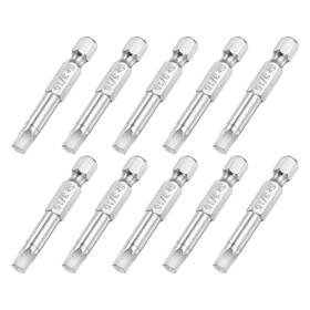 Uxcell 743151012354 10pcs 1/4 Inch Hex Shank 3/16 Magnetic Screwdriver Bit S2 Steel 2 Length