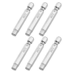 Uxcell 743151012378 6pcs 1/4 Inch Hex Shank 7/32 Magnetic Screwdriver Bit S2 Steel 2 Length