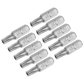 Uxcell 745060031396 10pcs Torx Bits 1/4 Inch Magnetic Screwdriver T27 Screw Driver Bit S2 Alloy Steel