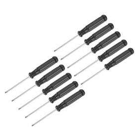 Uxcell 745065191637 10pcs 2.0mm Mini Phillips Screwdriver With Black Handle For Small Appliances