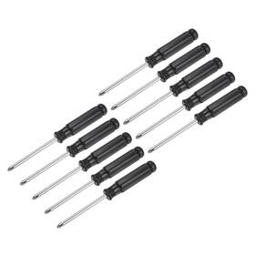 Uxcell 745065192290 10pcs 5.0mm Mini Phillips Screwdriver With Black Handle For Small Appliances