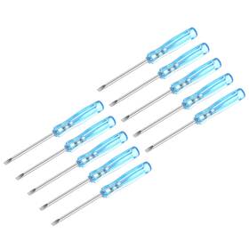 Uxcell 745065192832 10pcs 2.0mm Mini Slotted Screwdriver 65mm Length For Small Appliances Repair