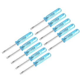 Uxcell 745065192894 10pcs 2.0mm Mini Slotted Screwdriver 45mm Length For Small Appliances Repair