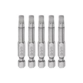 Uxcell 746453419555 5pcs 3/16 Inch Hex Screwdriver Bit 1/4 Shank 2 Length Magnetic Power Drill