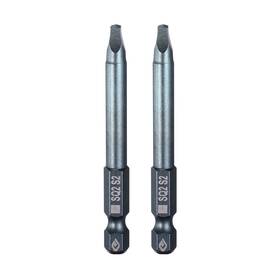 Uxcell 783243399222 2pcs 1/4 Inch Hex Shank Sq0 Magnetic Head 2.6 Long Square Screwdriver Bit Blue