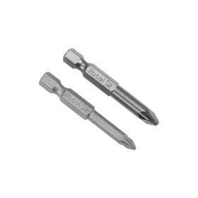 Uxcell 784958882122 2pcs 1/4-inch Hex Shank Magnetic #1 #2 Pozi 50mm S2 Screwdriver Bits