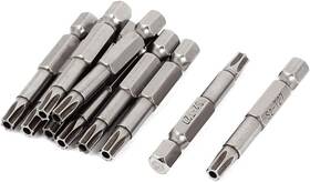 A15082600ux0392 Uxcell 1/4inch Hex Shank T27 Torx Security Screwdrivers Bits 50mm Length 10pcs