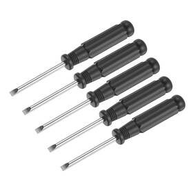 A22040600ux0894 Uxcell Mini Slotted Screwdriver 4.0mm Flat Head With Black
