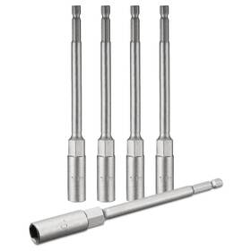 Uxcell B07b7krqsq 5 Pcs 1/4 Quick-change Hex Shank 10mm Nut Setter Driver Drill Bit 150mm