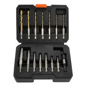 Uewtedb15-se Uyecove 15pcs Stripped Screw Extractor Set 6542/4341 Hss Steel Left Hand Drill Bit S