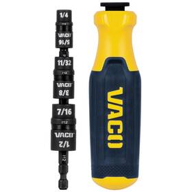 Vac1071 Vaco 092644250293 Impact Driver 7-in-1 Metric Multi-bit Flip Socket Set