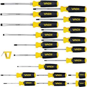 Vac7202 Vaco 092644259548 20-piece Screwdriver Set With Magnetizer Phillips Slotted And Torx
