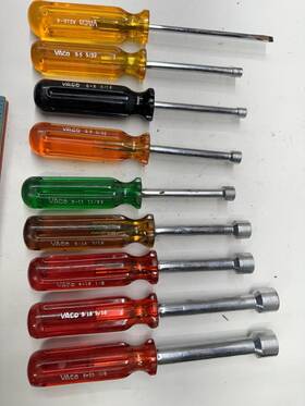 Vaco 092644326257 Lot Of 9 Nut Driver Mix Set