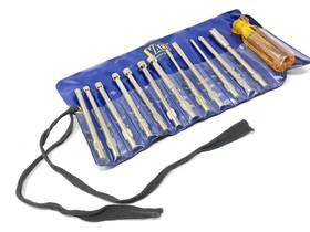 9050-gv Vaco Vintage 13 Piece Nut Driver And Screwdriver Interchangeable Set Clean