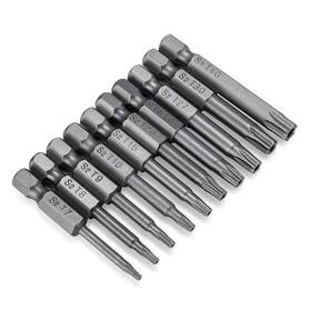 Vakogal 631089666834 10pcs Torx Head Screwdriver Bit Set S2 Steel Magnetic Security Tamper Proof Star