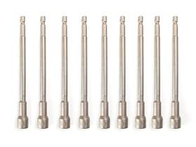 Vct 722537897662 10pc 3/8 Inch Sae 6 Extra Long Hex Shank Quick Magnetic Nut Setter Driver