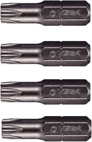 125tt25a Vega Industries T25 1inch Torx Tamper Security Insert Bits 4 Pack