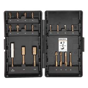 P19-1db Vega Industries Inc. Screwdriver Bit Set 19 Pieces 1/4 Inch Shank 45aw50