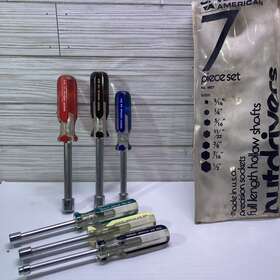 51110 Vermont American Vintage And Master Mechanic Nut Drivers Set Of 6 Made In Usa