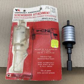 7719 Vermont American Screwdriver Attachment Steel Clutch Power Driver Usa