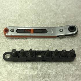 Tx-79u Vessel 251237 Low Profile Flat Ratchet Screwdriver Set 15 Degree Angle Japan