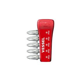 Ibmg30ph2k5 Vessel 840921140917 Impact Ball Torsion Bits Ph2x30 5pc With Mag Charge Holder
