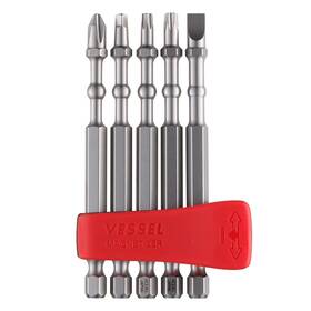 Vessel 840921150749 Imapct Ball Torsion Bit With Mag Charge Holder 5pc. Set 2 Sq2 T20 T25 #