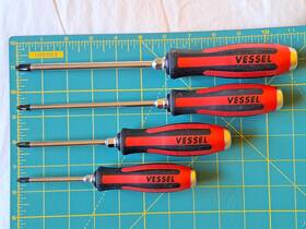 930p3150 Vessel Megadora Tang-thru 930 Screwdriver Ph/jis 1 2 And 3 Jawsfit Lot Of 4
