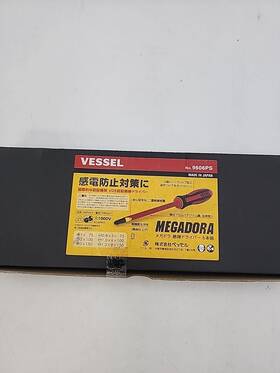 9606ps Vessel Megadora Insulated Screwdriver Set Of 6 Electric Shock Preventi