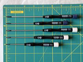 9900 Vessel Precision Screwdriver Ph/jis And Slotted Set Of 5 Made In Japan