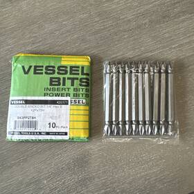 B43pp275h Vessel Bits Double Ended Bit 1/4 Inch Hex B 2px75h 10 Pack