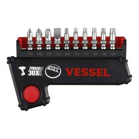 Ib11p02u Vessel Tools Impact Ball Torsion Bit Set In Pop-up Case 10 1