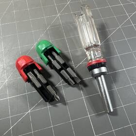 Td6816mg Vessel Tools Crystaline Ratchet Screwdriver With Insert Bits 14 Pc