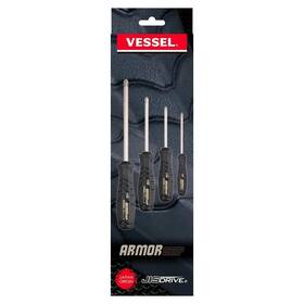 No.550aph4pbu Vesseltools 550aph4pbu Vessel Armor Grip Screwdriver 4pc. Set